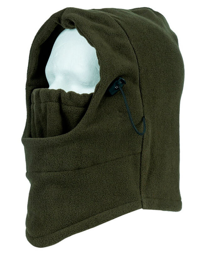 Fostex Balaclava i Polar Fleece Grøn One Size
