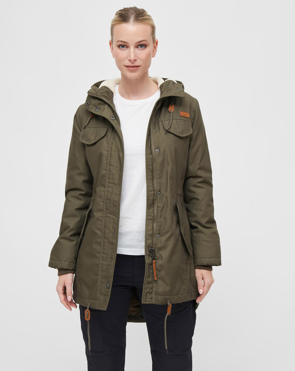 Brandit Dame Marsh Lake Parka Jakke Oliven - XS