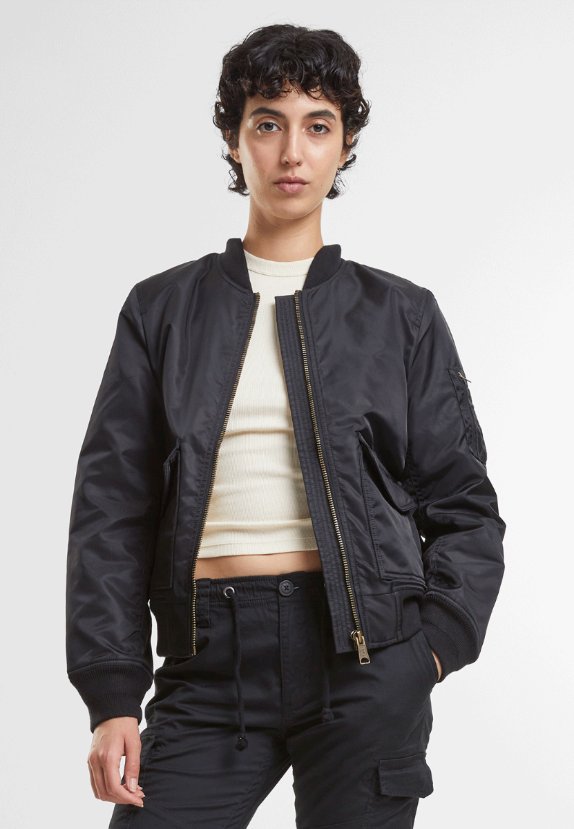 Brandit Women Sherpa Bomberjacket black M