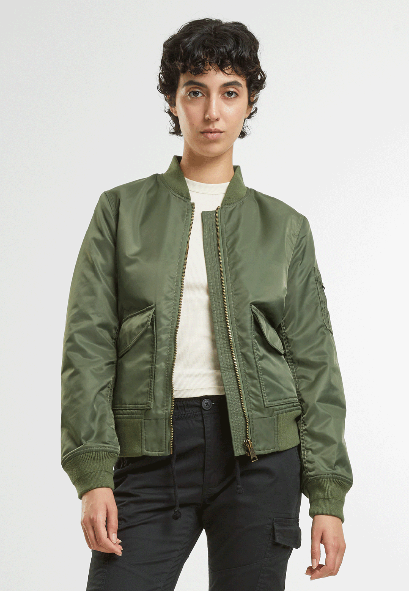 Brandit Women Sherpa Bomberjacket olive M