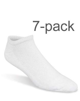 Ankelsokker Dame 7-pak Hvid - 
