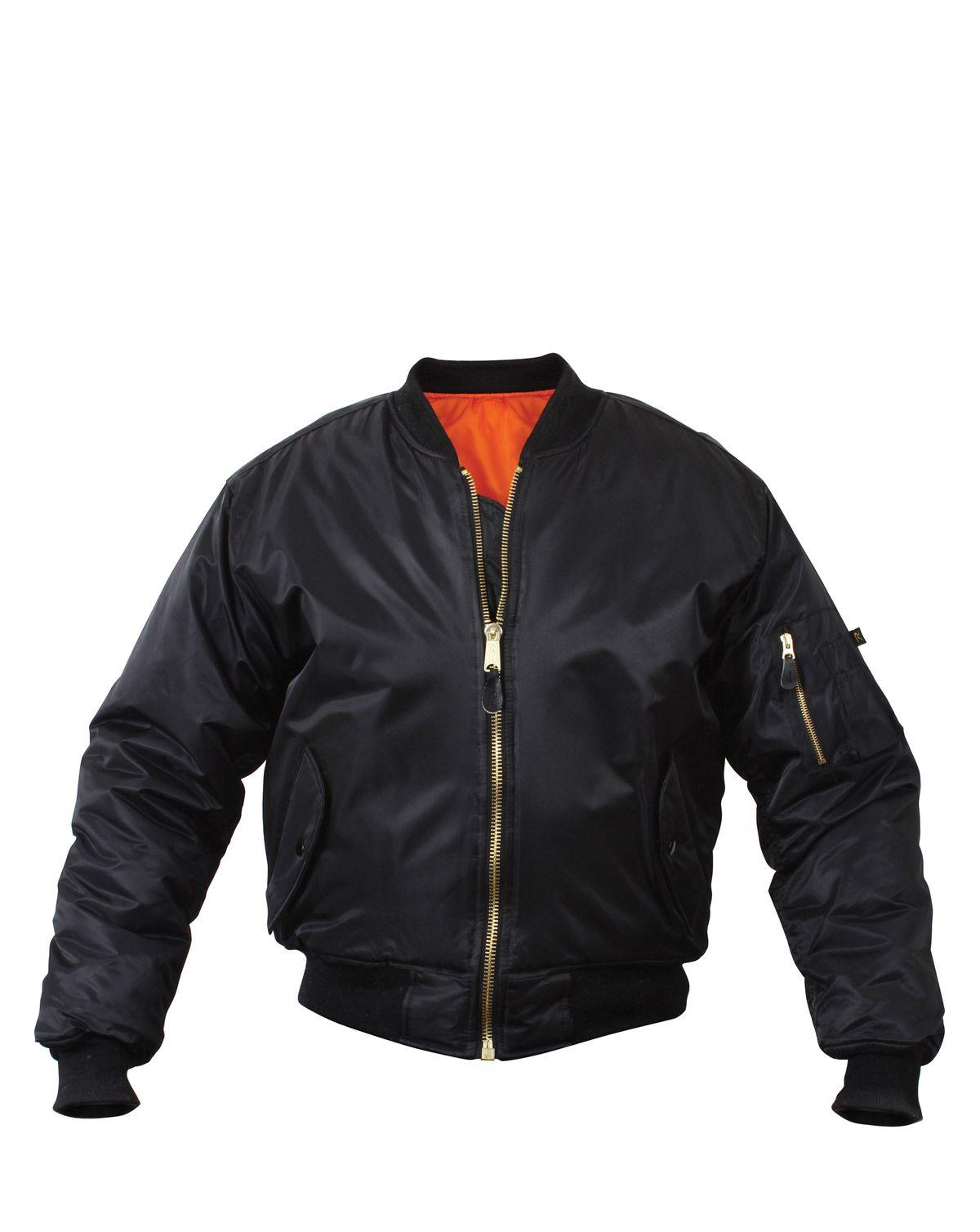 Rothco Klassisk MA-1 Bomberjakke Sort - 4XL