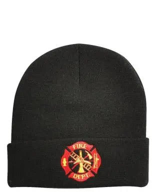 Rothco Deluxe Watch Cap - 'Fire Department-broderi' - Watch Caps