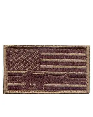 Rothco Morale Patch - 'Flag & Rifle' - Patches