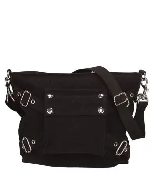 Rothco Vintage Skuldertaske med 1 Rum Sort - Skuldertasker