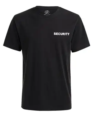 Brandit Security T-Shirt - print på bryst og ryg - Korte Ærmer