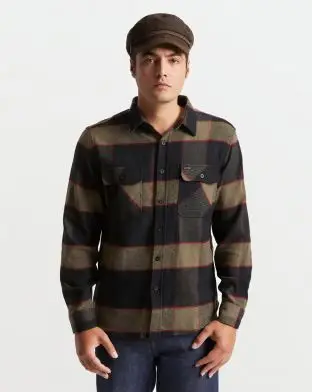 Brixton Bowery Langærmet Flannel Skjorte - Brixton