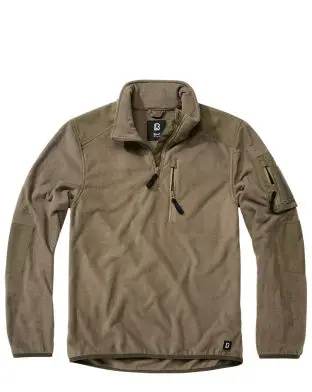 Brandit Fleece Trøje Ripstop Oliven - Fleecetrøjer