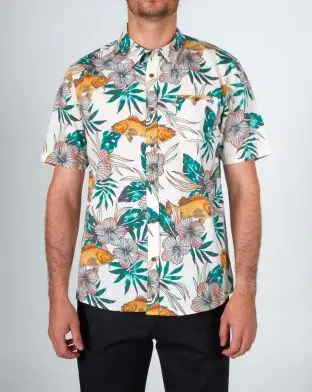 Salty Crew Rock Piles Kortærmet Skjorte Vævet - Salty Crew